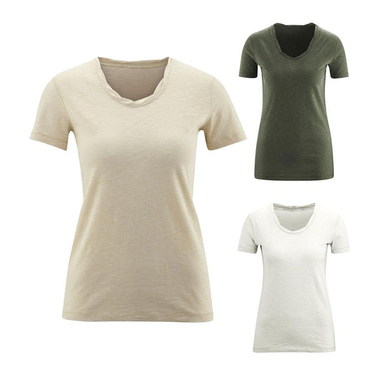 Alexandra Womens Short Sleeve Top - Organic Cotton - Various Colours