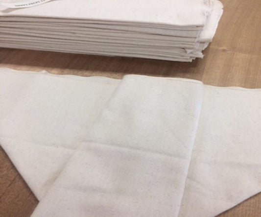 Organic Cotton Baby Nappies - 12 or 6 Pack