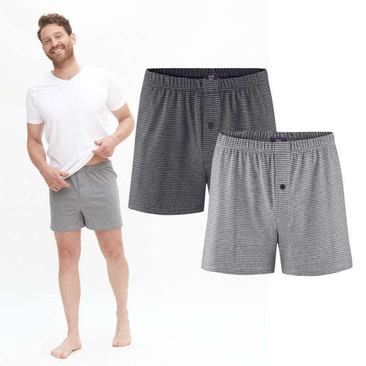 Ben Men's Boxer Shorts 2 Pack - Organic Cotton