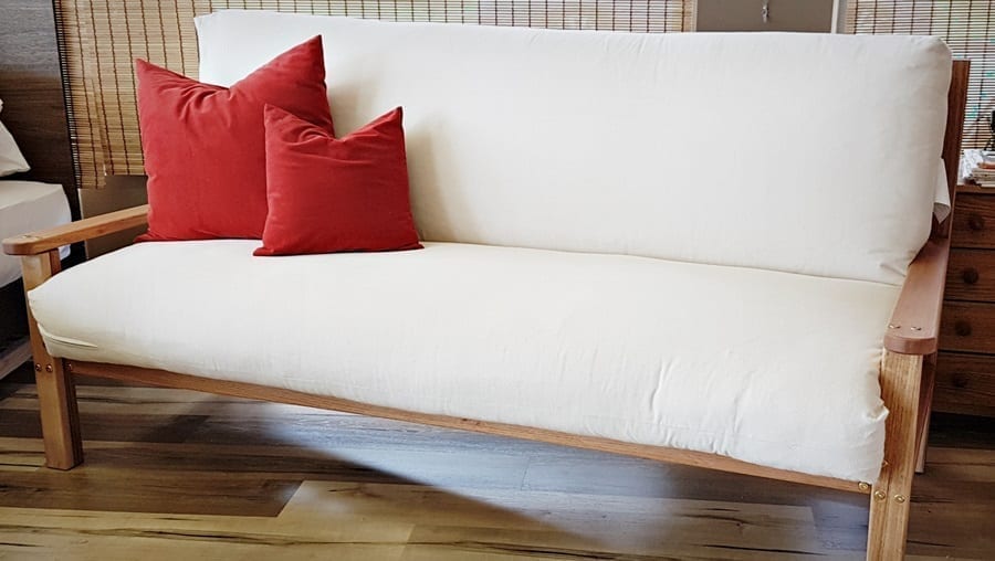 Sprung Cotton and Latex Futon Mattress for the Hardwood Sofa Bed