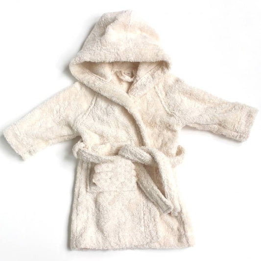 BoWeevil Kids Bathrobe - Organic Cotton - Natural