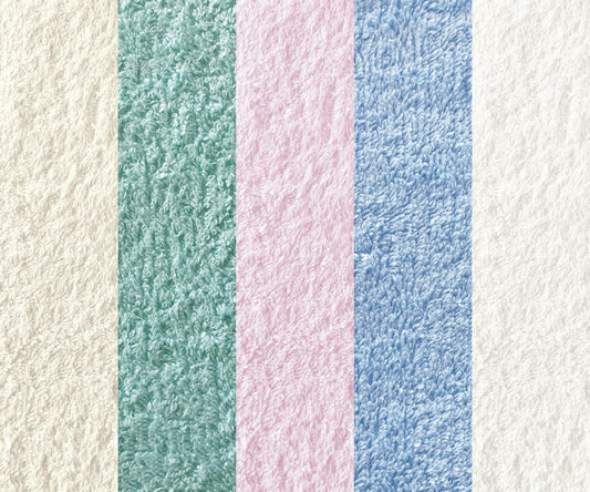 gots-certified-organic-terry-towelling-fabric-natural-mint-pink-blue-white