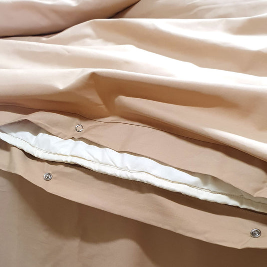 LATTE Organic Cotton Poplin Bedding - Sheets, Quilt Covers, Pillowcases