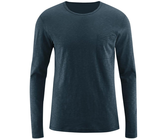 long-sleeved-collarless-organic-cotton-shirt-blue