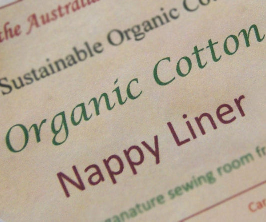 Baby Nappy Liners - Organic Cotton - small or large