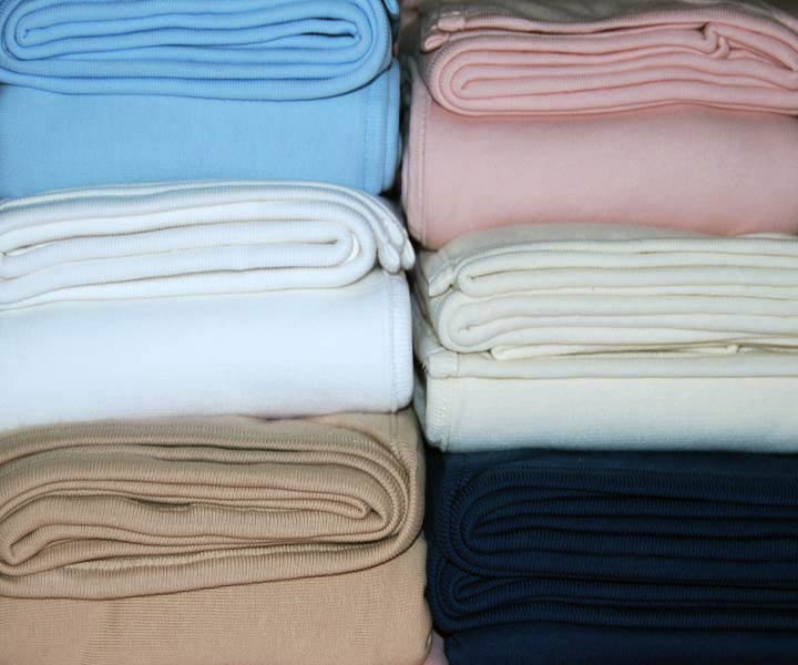 Organic Cotton Blankets - Light Weight Fleece - Nursery