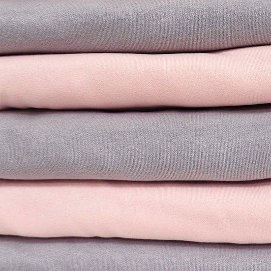 Organic Cotton Fleece Fabric - various colours