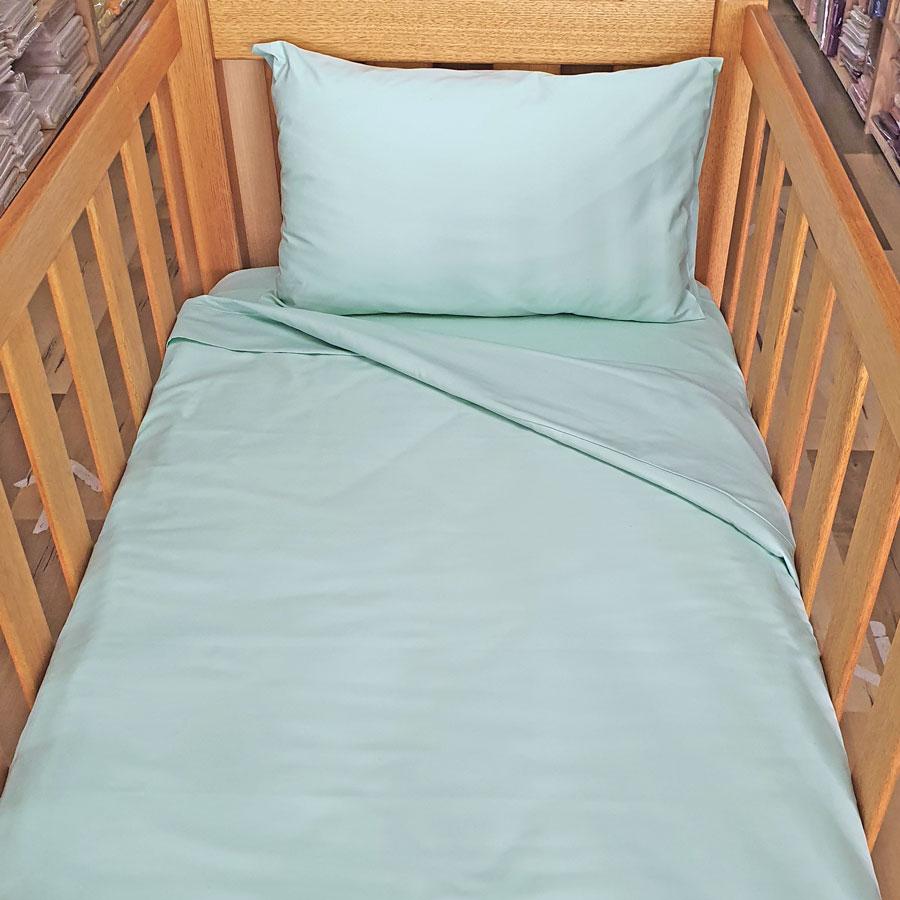 MINT Organic Cotton Poplin Bedding - Nursery