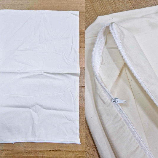 Organic Cotton Poplin Pillow Casing FACTORY SECONDS
