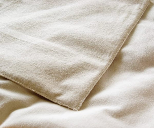 Mattress Protector Pads - Organic Brushed Flannel - natural