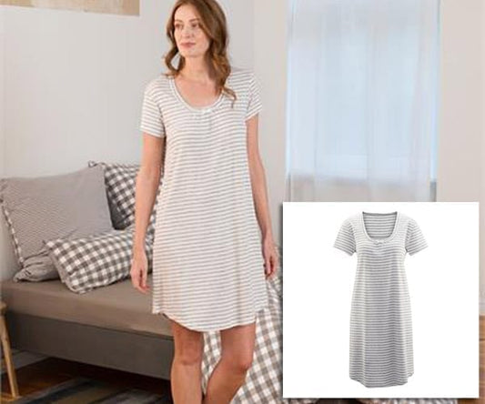 Womens Organic Cotton Nightdress - Ariana - various colours
