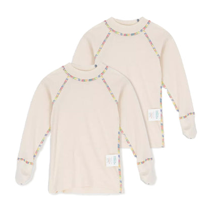 Comfort Eczema Top - Organic Cotton Unbleached and Un-Dyed - (2 Pack)