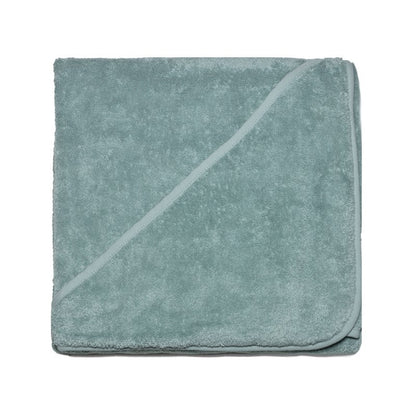 Boweevil Baby Towel with Hood MINERAL GREEN - GOTS Certified