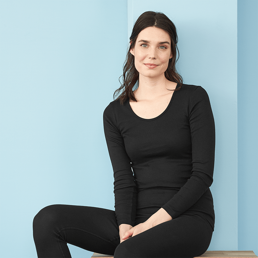 Womens Long Sleeve Johanna Top - Organic Cotton