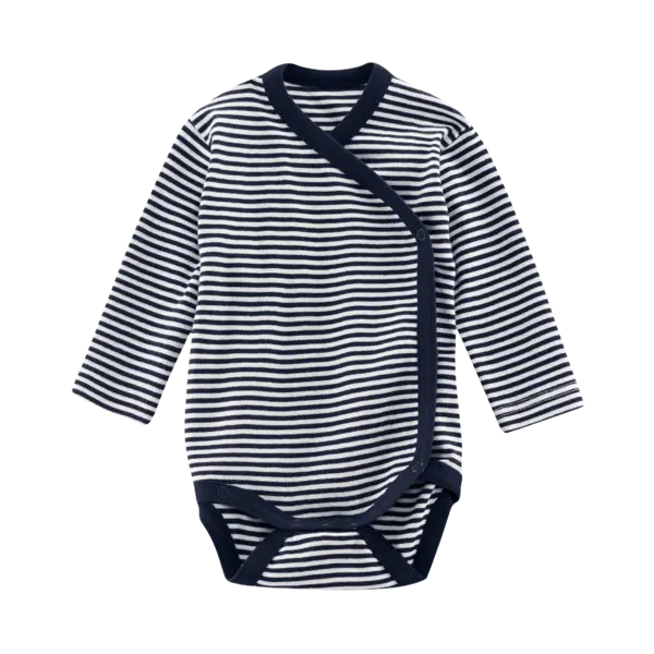 Baby Organic Cotton Kimono Onesie Long Sleeve Bodysuit