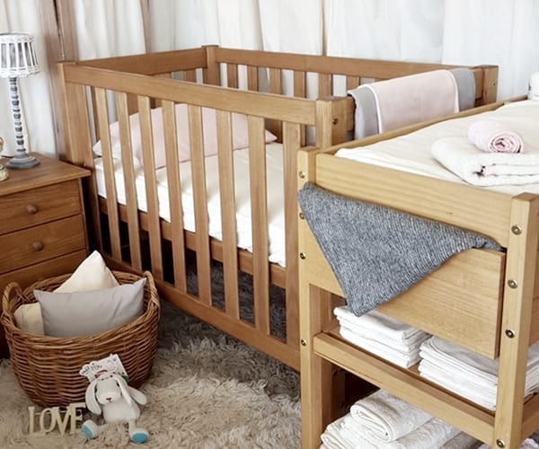 Hardwood Country Cot - AUSTRALIAN MADE 100% Organic