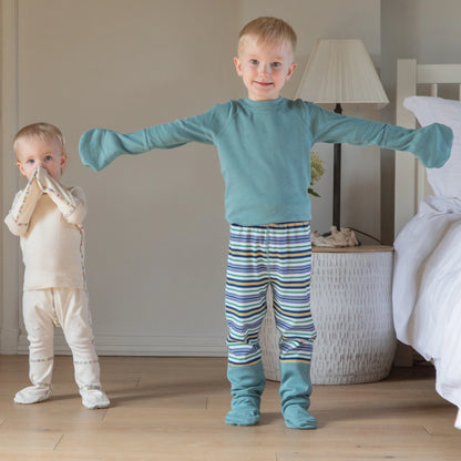 Cosy Toes Eczema Mitten PJ Top - Organic Cotton