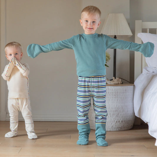 Cosy Toes Eczema Mitten PJ Top - Organic Cotton