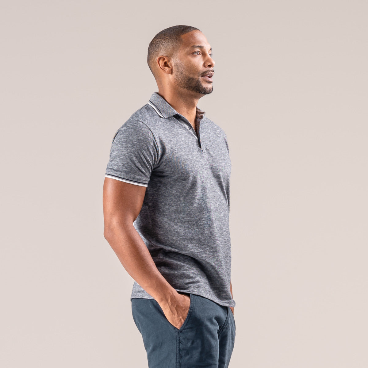 Men's Organic Cotton Roman Polo Shirt