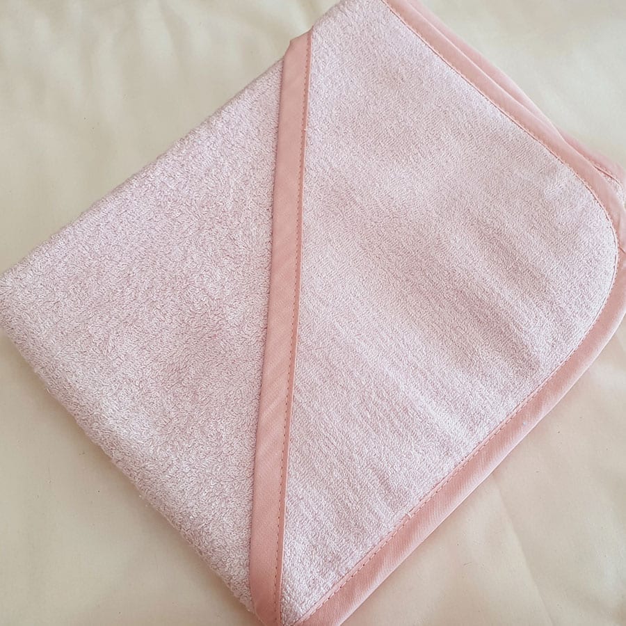 Baby Towel with Hood – Organic Terry Towelling – Various Colours