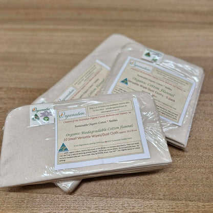 Dust Cloths -  Organic Cotton Flannel