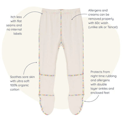 Cosy Toes Eczema PJ Bottoms - Organic Cotton