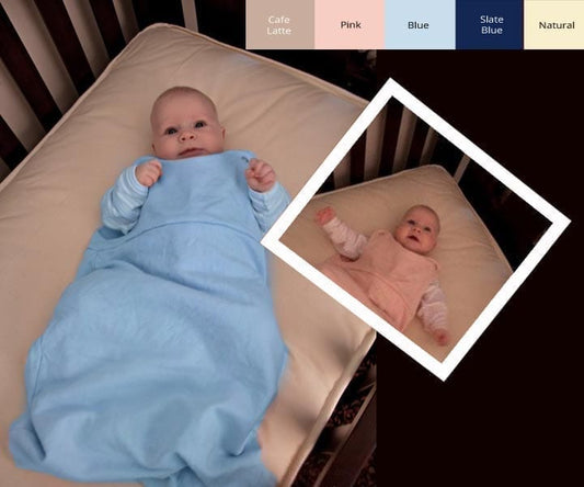 Baby Sleep Sack - Organic Cotton Fleece - various colours