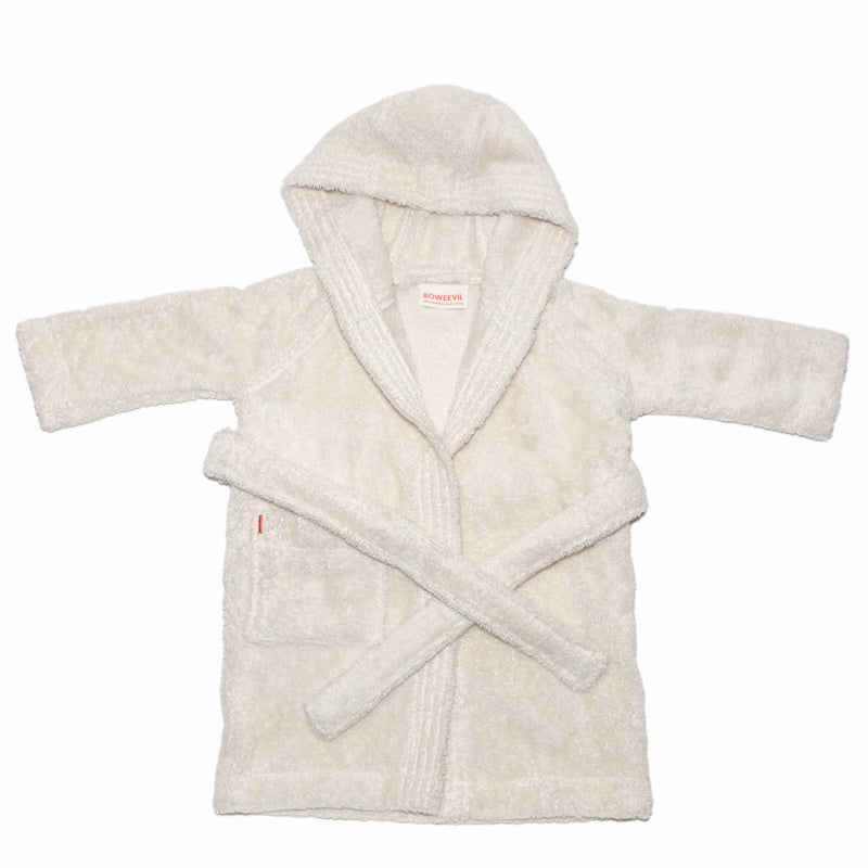 BoWeevil Kids Bathrobe - Organic Cotton - Natural