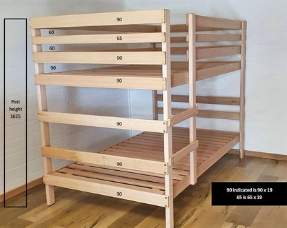 BUNK BED - Single AUSTRALIAN MADE 100% Organic