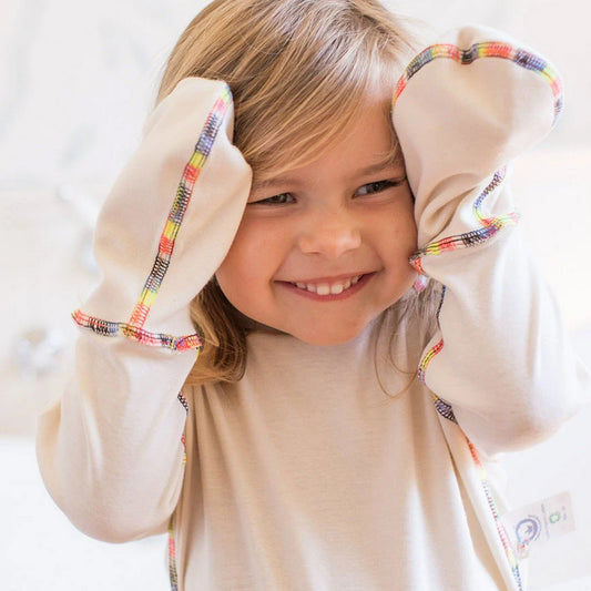 Comfort Eczema Top - Organic Cotton Unbleached and Un-Dyed - (2 Pack)