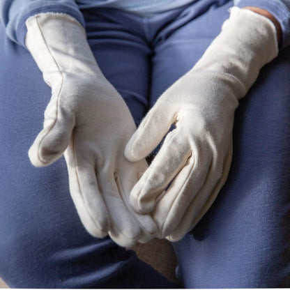 Adult Eczema Gloves - 100%  Organic Cotton - (2 Pairs)
