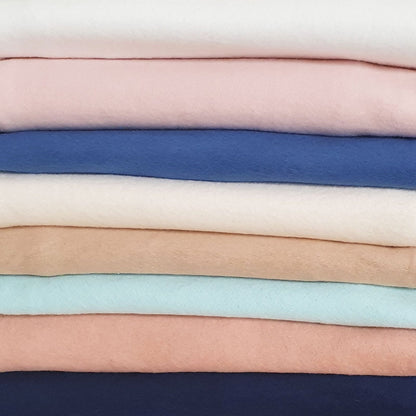 Organic Cotton Blankets - Light Weight Fleece - various colours