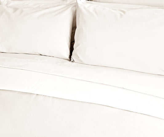 NATURAL Organic Cotton Poplin Bedding CLEARANCE