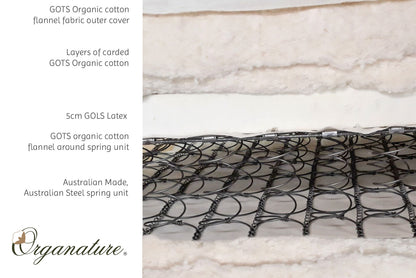 Innerspring Mattress - Organic Cotton with Organic Latex