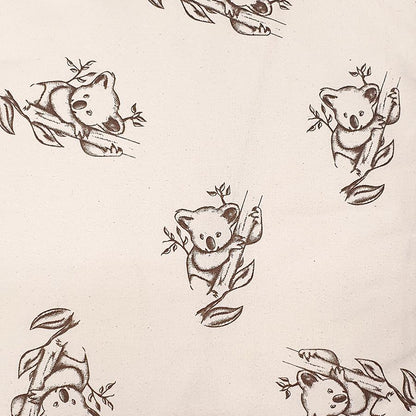 Organic Cotton Koala Print - Nursery Bedding - Natural CLEARANCE