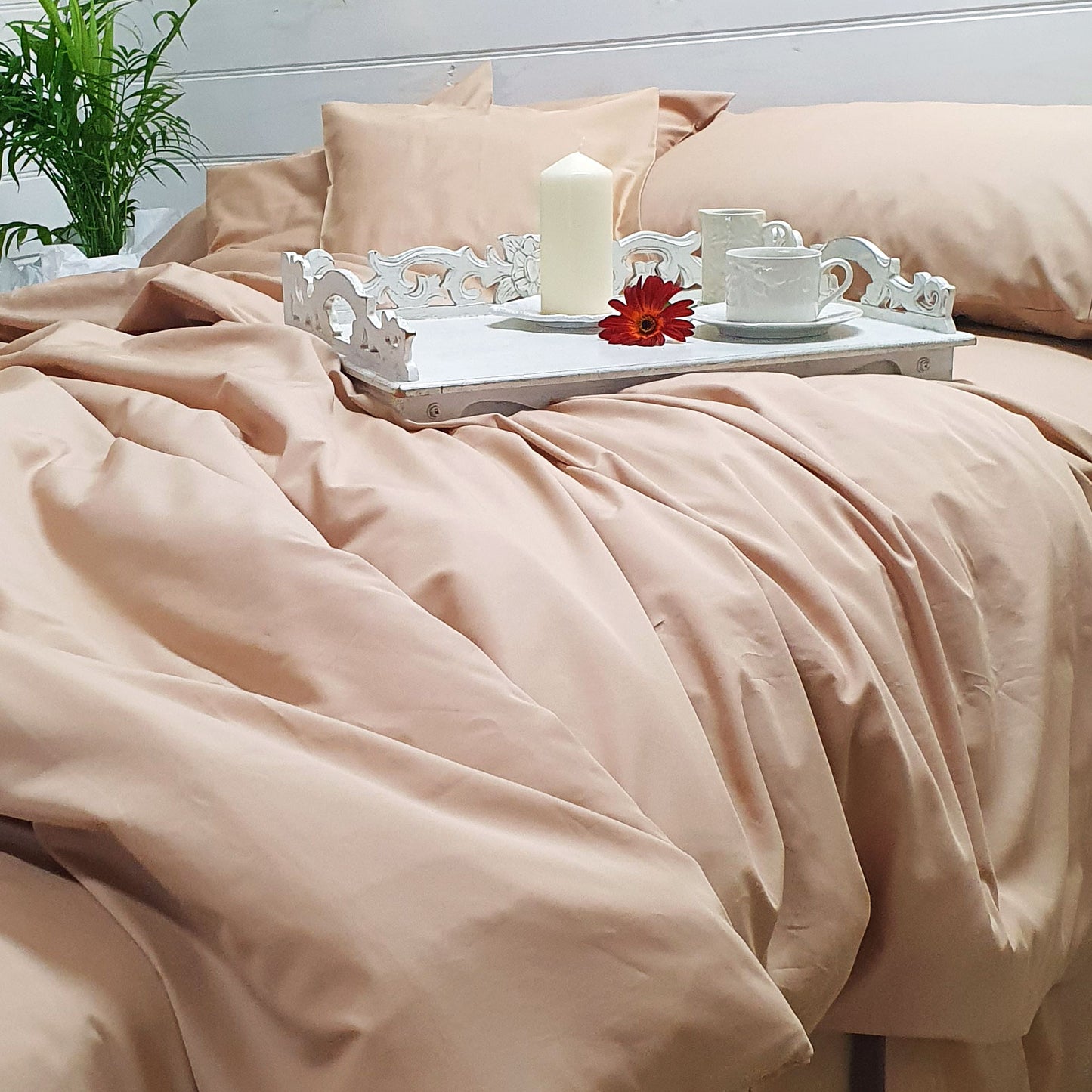 LATTE Organic Cotton Poplin Bedding - Sheets, Quilt Covers, Pillowcases