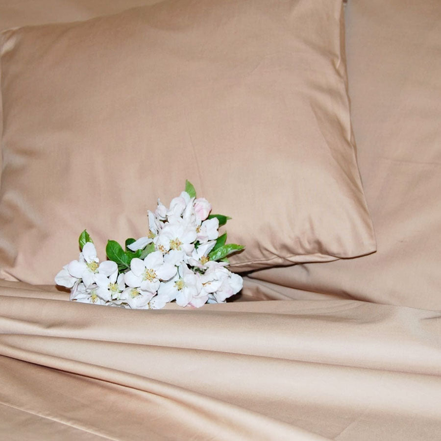 LATTE Organic Cotton Poplin Bedding - Sheets, Quilt Covers, Pillowcases