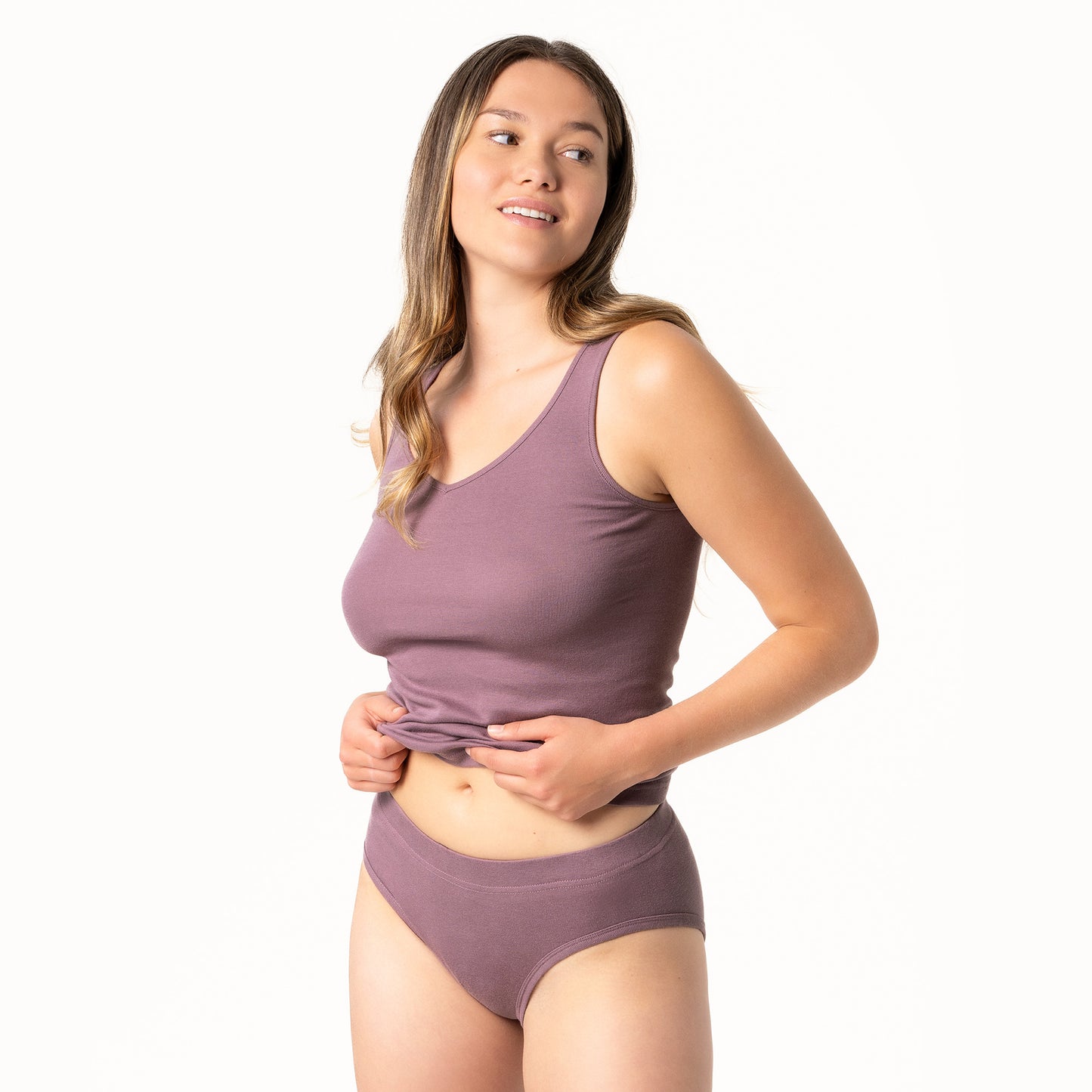 Womens Jade Slip Waist Briefs - Organic Cotton