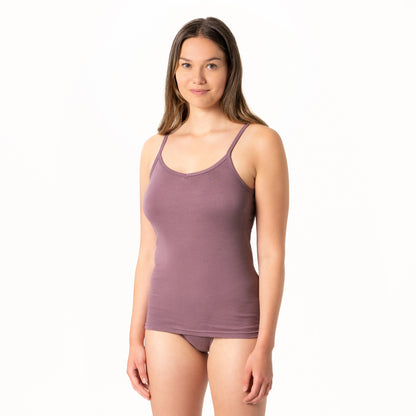 Julia Womens Spaghetti Strap Singlet Top - Organic Cotton