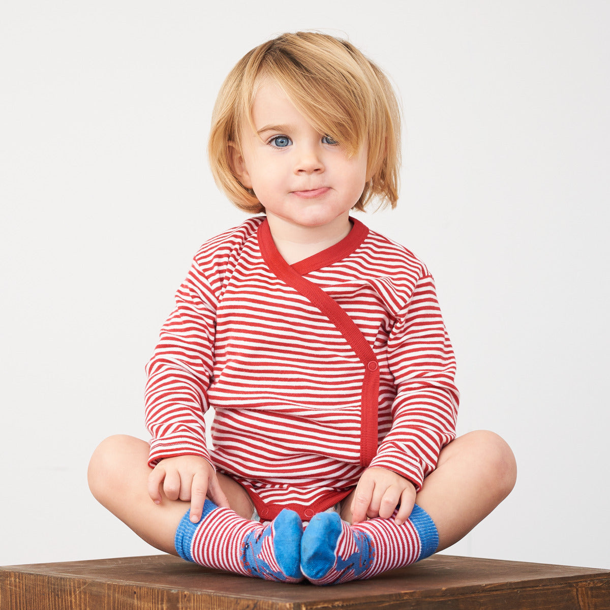 Baby Organic Cotton Kimono Onesie Long Sleeve Bodysuit