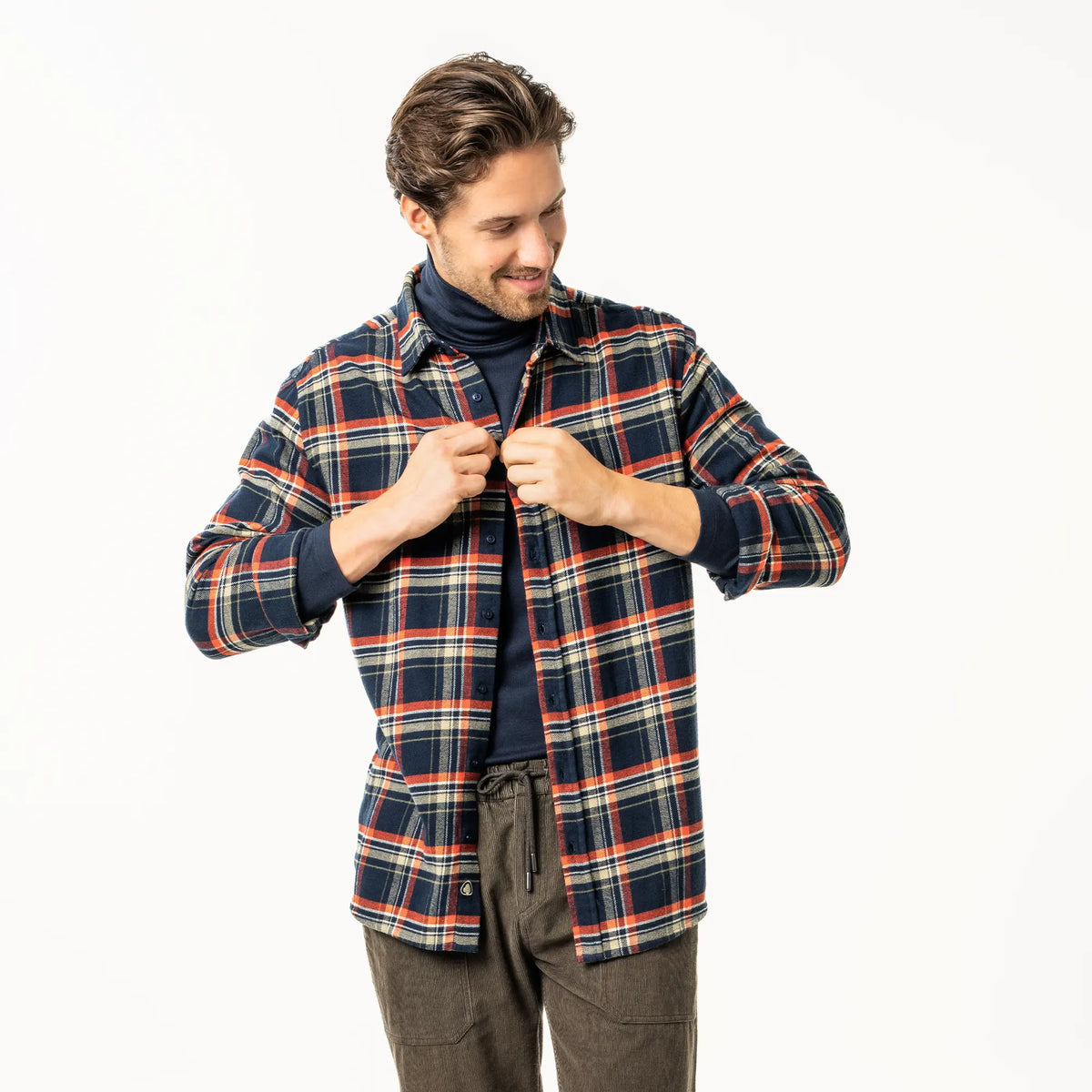 Mens Yannes Flannel Shirt - Organic Cotton