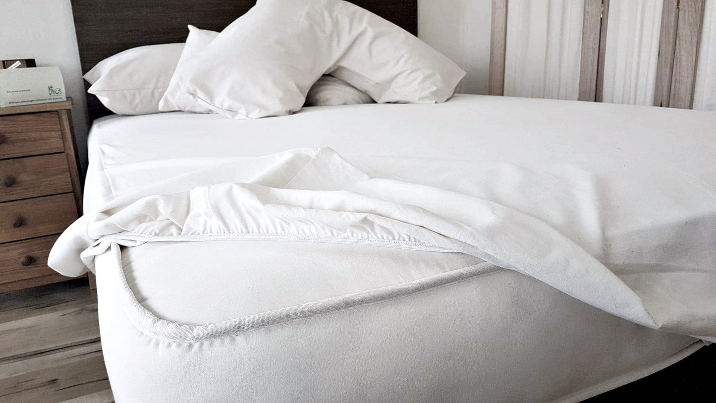 Mattress Protectors -  Organic Cotton Flannel - Bassinet, cradle and cot