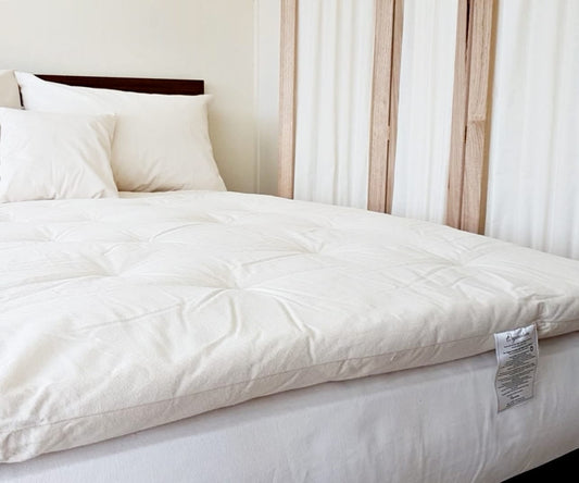 Mattress Topper -  Organic Fabric and Filling - all sizes