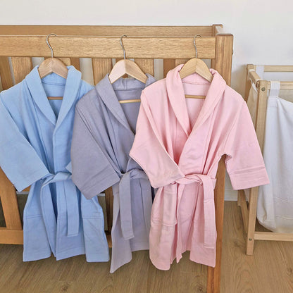 Childrens Dressing Gown - Organic Cotton Fleece