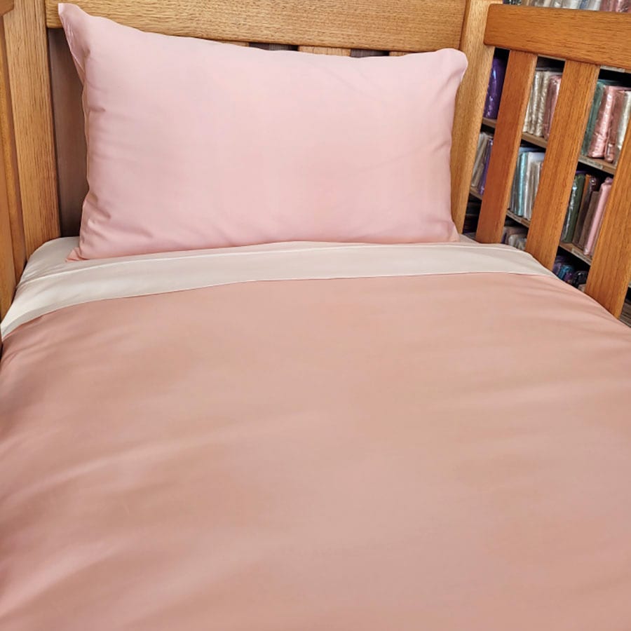 PINK Organic Cotton Poplin Bedding - Nursery