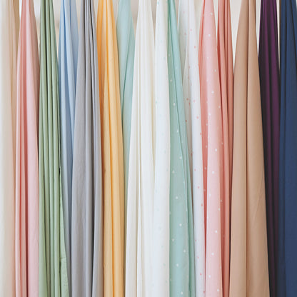 Organic Cotton Poplin Fabric - various colours
