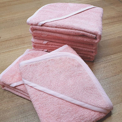 Baby Towel with Hood – Organic Terry Towelling – Various Colours