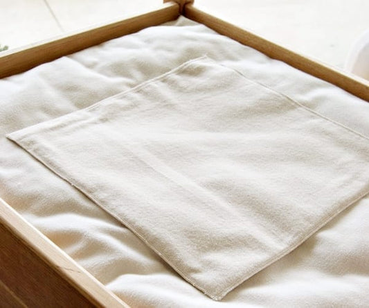 Mattress Protector Pads - Organic Brushed Flannel - natural