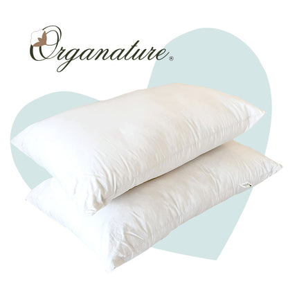 PILLOW - Luxury Organic Silk Cotton - various sizes (soft)
