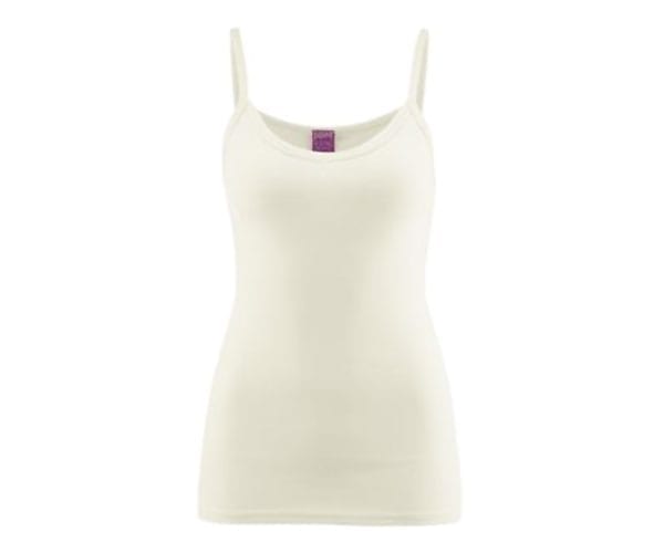 Julia Womens Spaghetti Strap Singlet Top - Organic Cotton